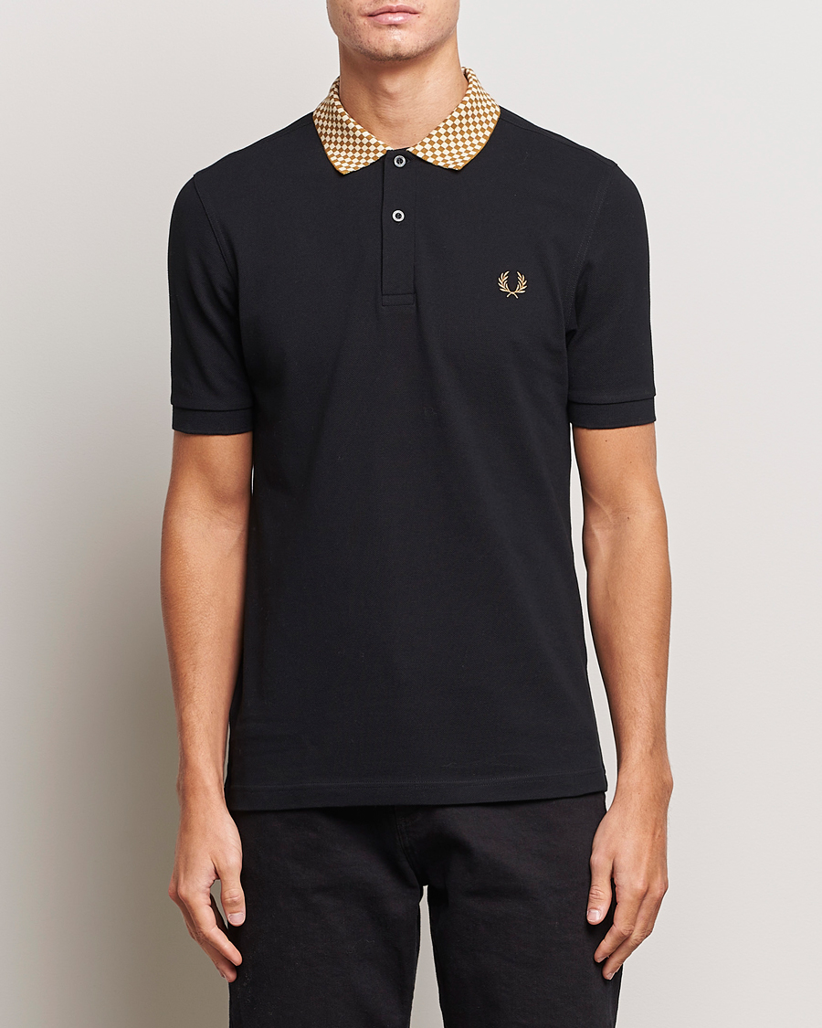 Men | Fred Perry | Fred Perry | Checkboard Collar Polo Black