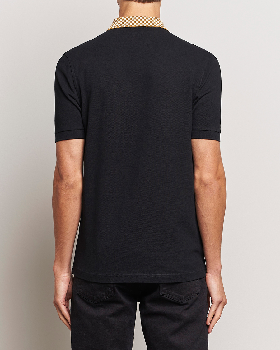 Men | Polo Shirts | Fred Perry | Checkboard Collar Polo Black