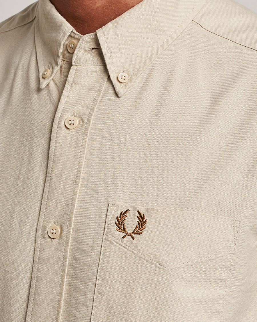 Men | Shirts | Fred Perry | Oxford Shirt Oatmeal