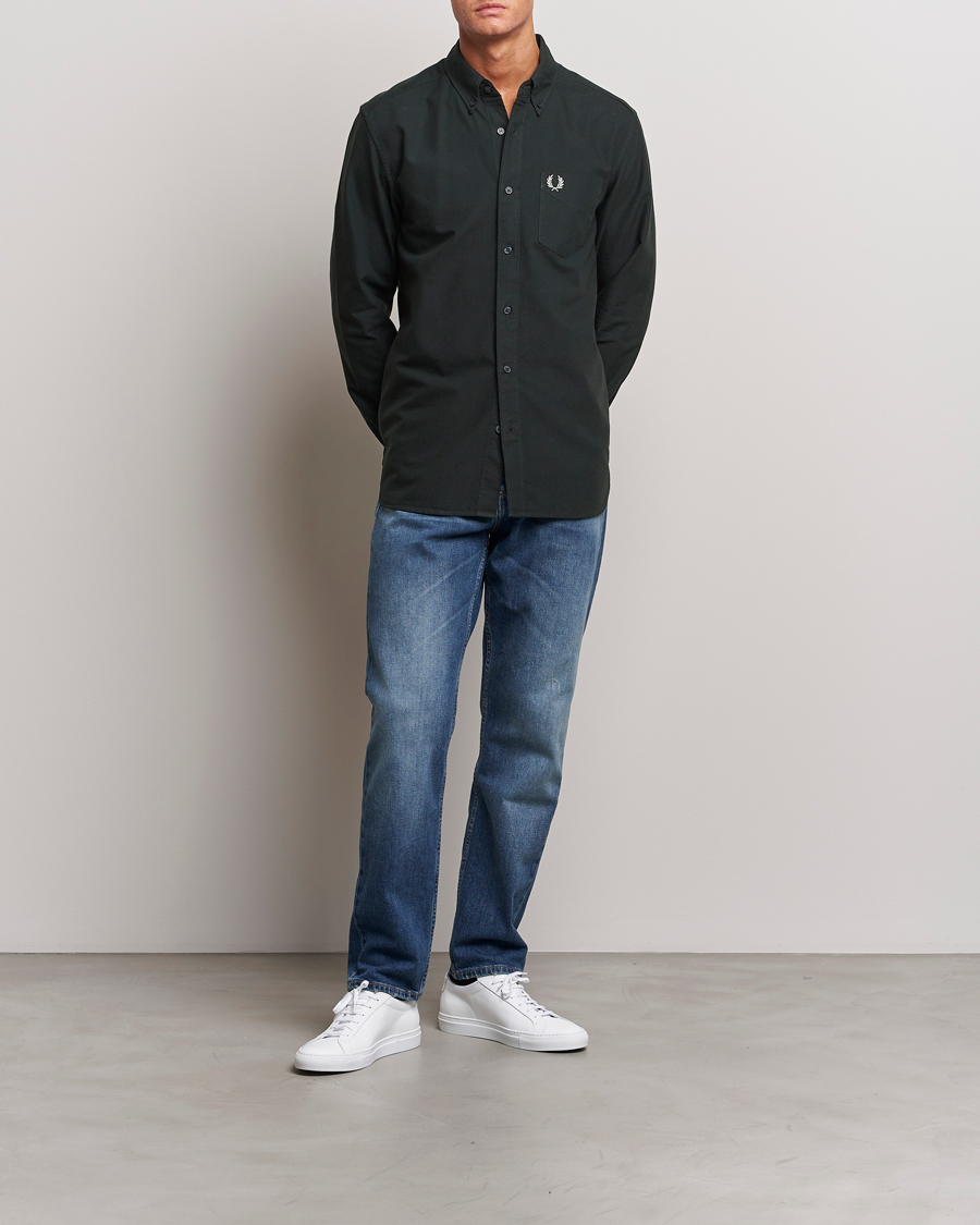 Men | Shirts | Fred Perry | Oxford Shirt Night Green