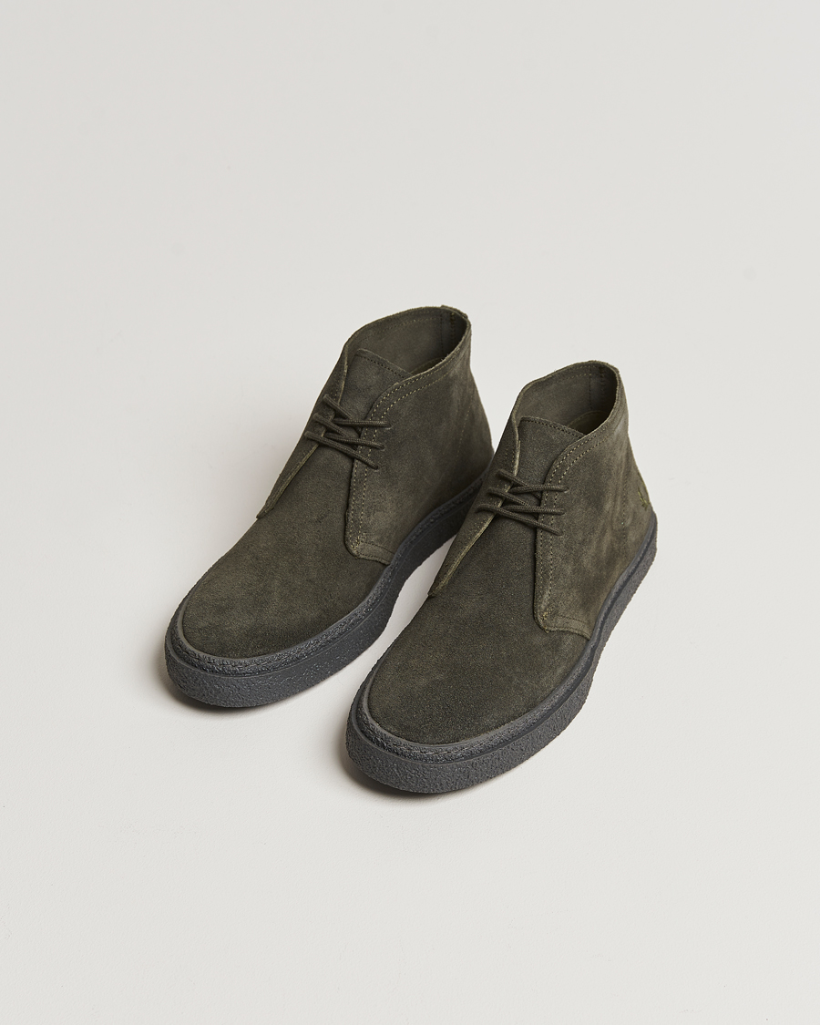 Men | Sale shoes | Fred Perry | Hawley Suede Chukka Boot Field Green