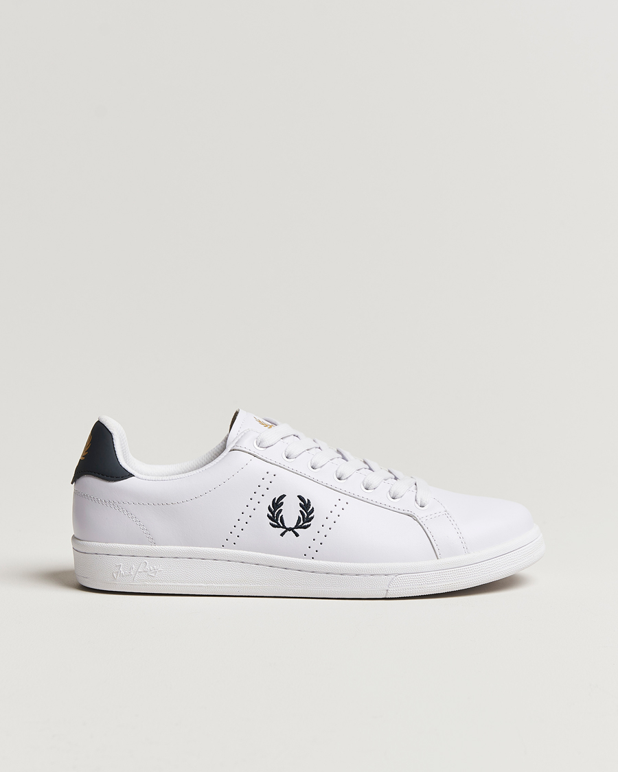 Men | Sneakers | Fred Perry | B721 Leather Sneakers White/Navy