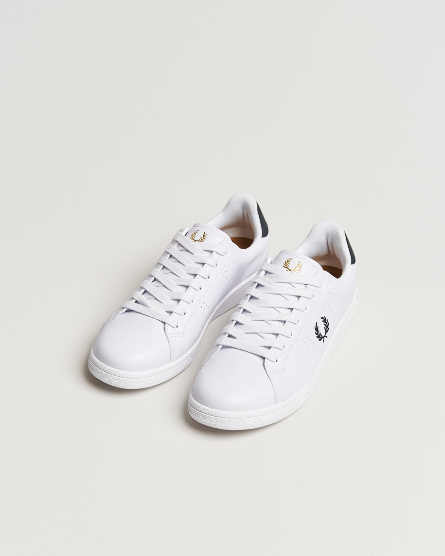 Men | Sneakers | Fred Perry | B721 Leather Sneakers White/Navy