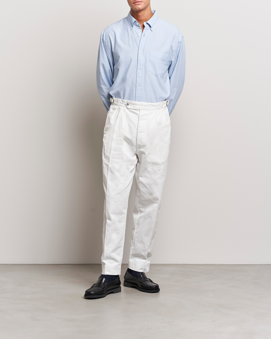 Men | Shirts | GANT | Regular Fit Archive Oxford Striped Shirt Muted Blue