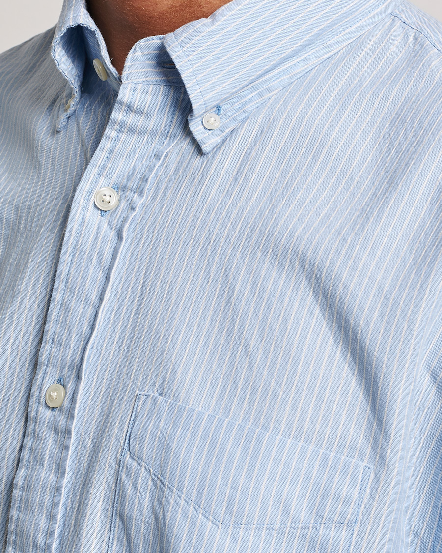 Men | Shirts | GANT | Regular Fit Archive Oxford Striped Shirt Muted Blue