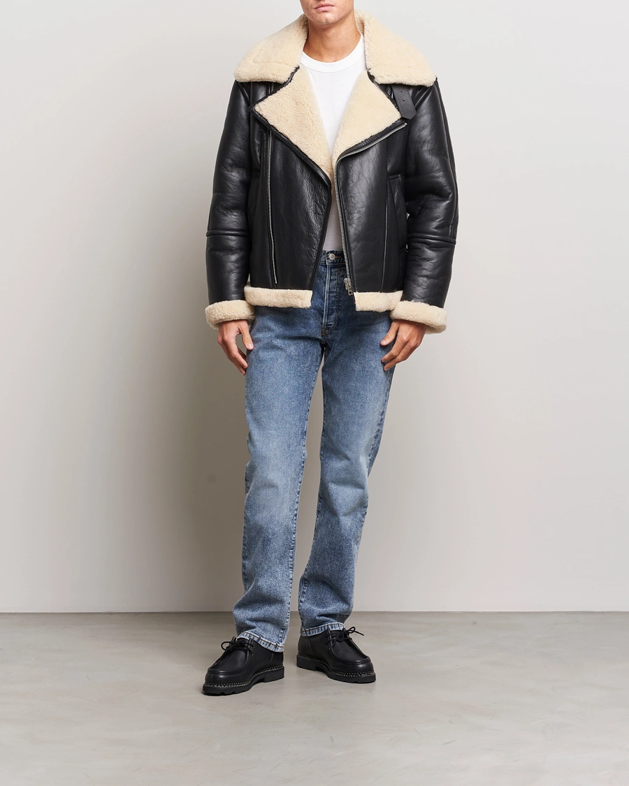 Men | Coats & Jackets | GANT | Heavy Shearling Jacket Black