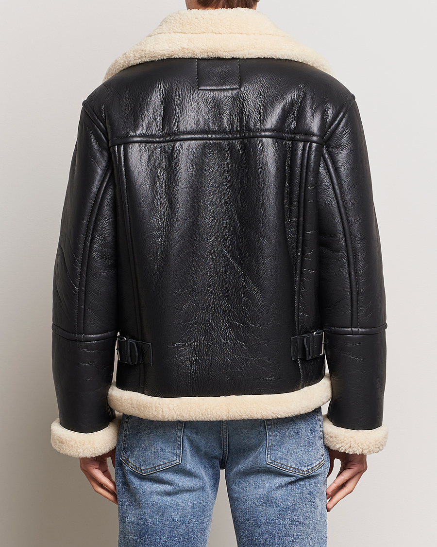 Men | Coats & Jackets | GANT | Heavy Shearling Jacket Black