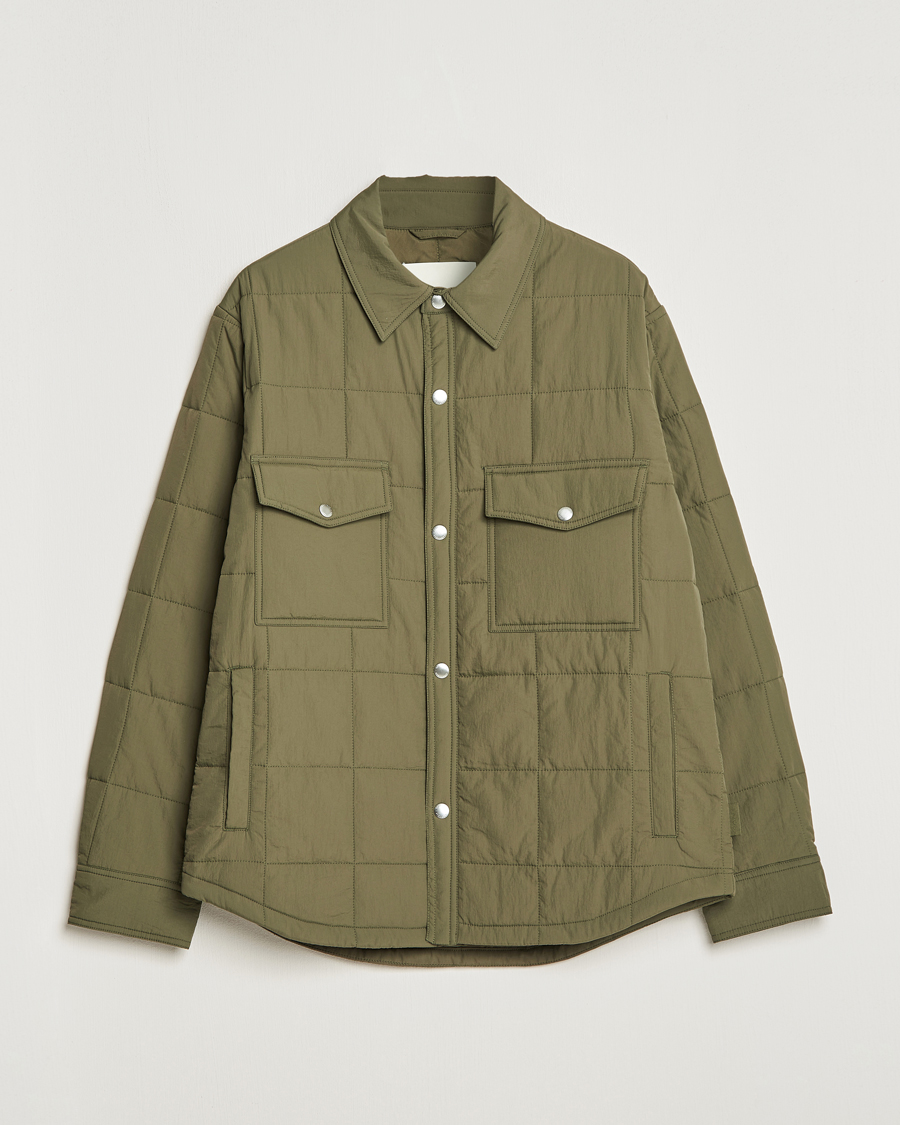 Men |  | GANT | Quilted Shirt Jacket Calamata Green