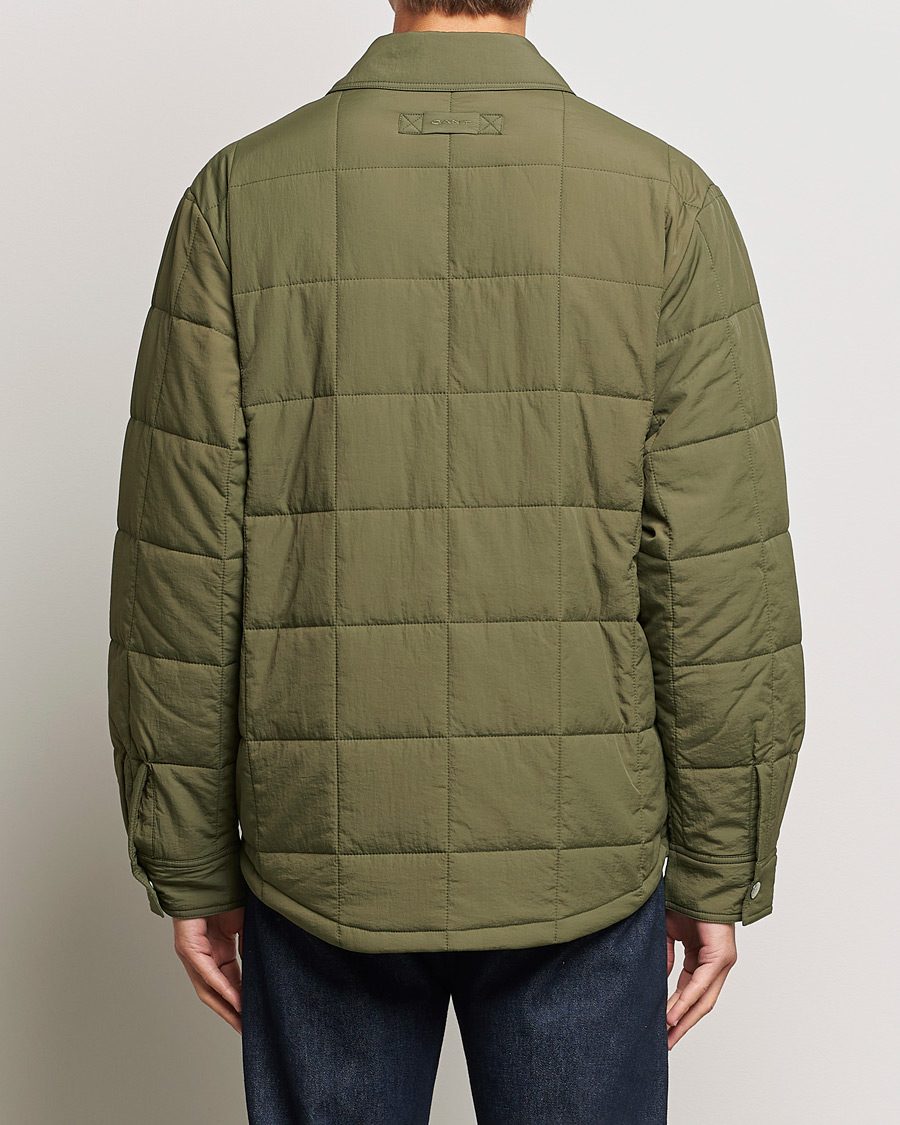 Men | Coats & Jackets | GANT | Quilted Shirt Jacket Calamata Green