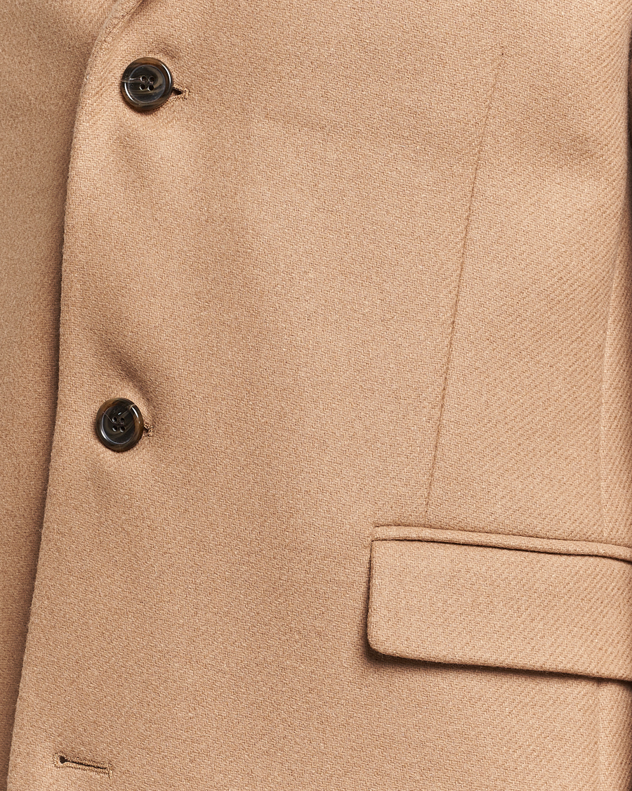 Men | Coats & Jackets | GANT | Tailored Wool Coat Mustard Beige