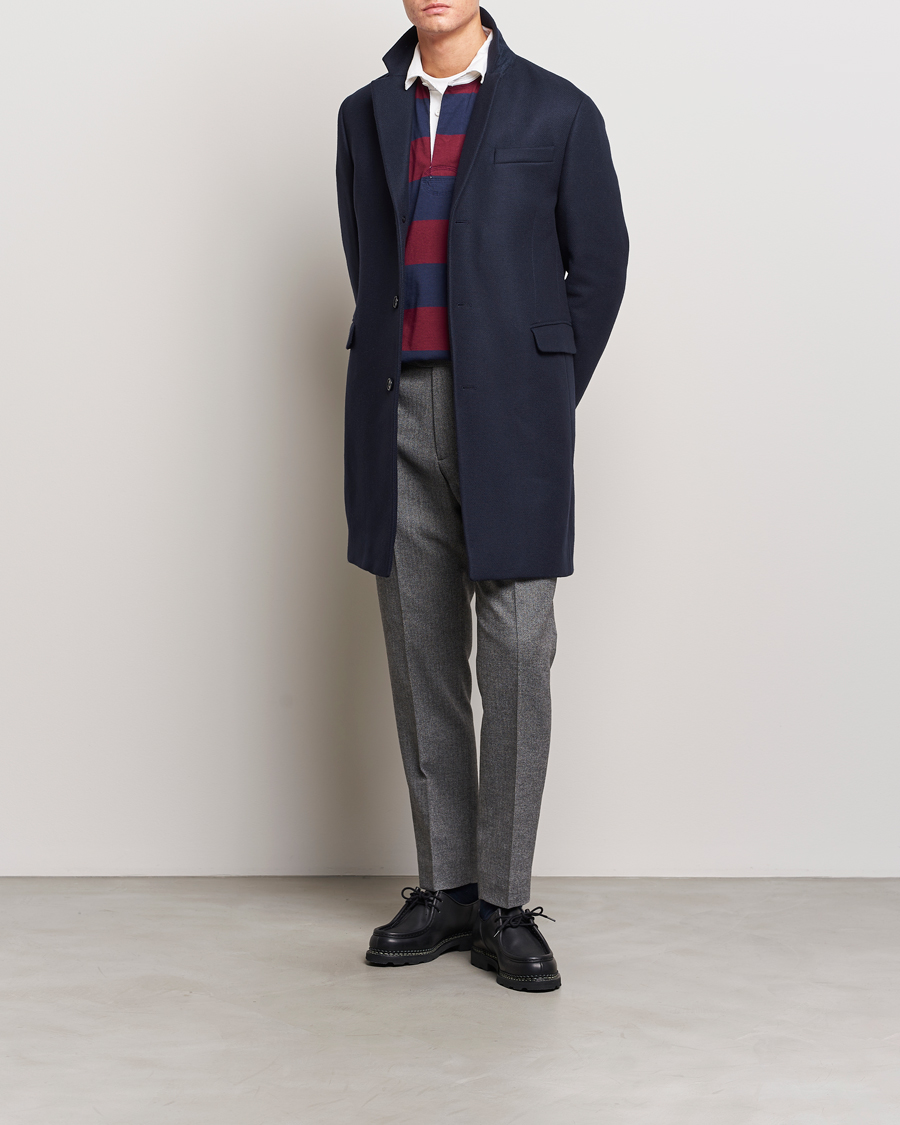 Men | Coats & Jackets | GANT | Tailored Wool Coat Night Blue