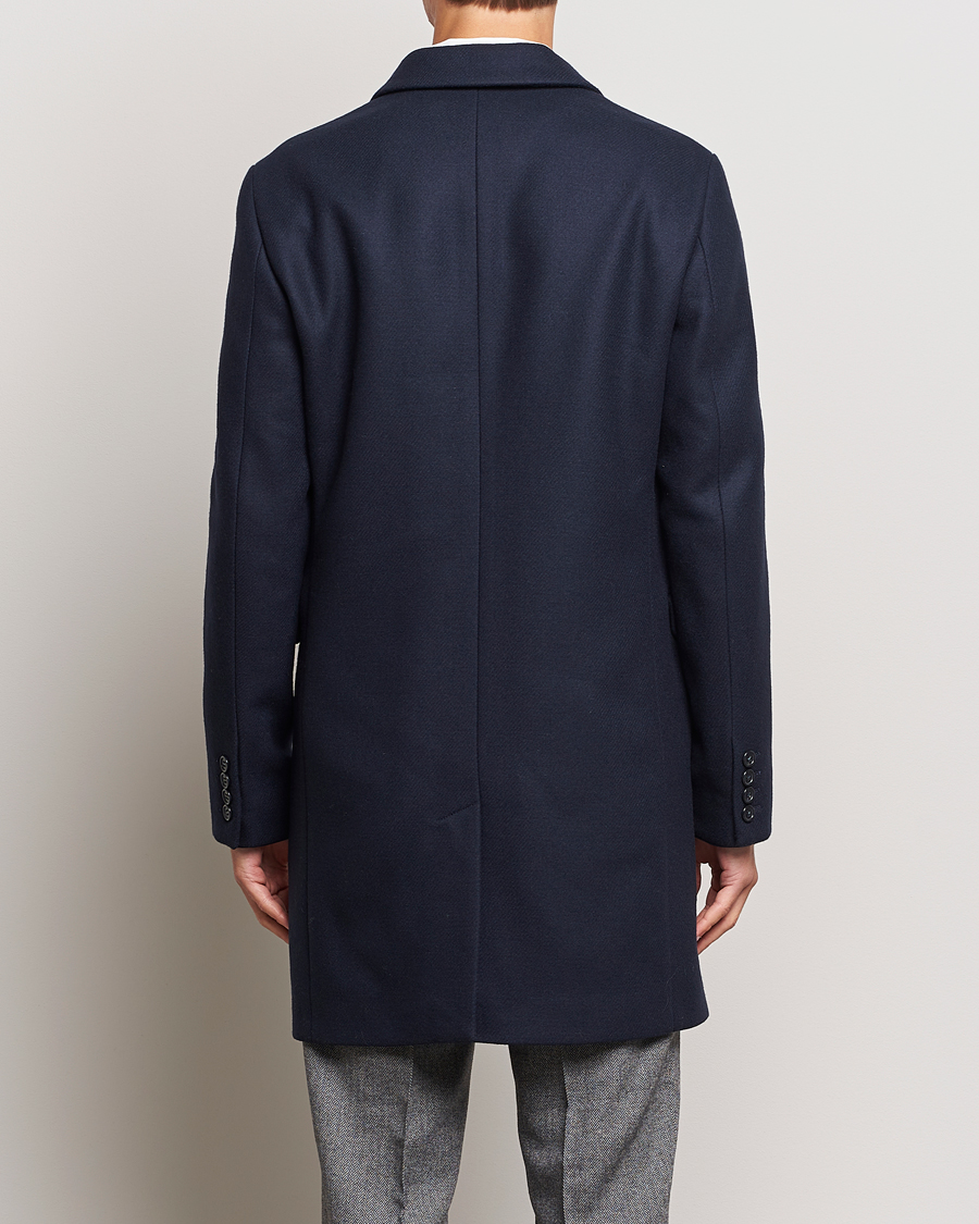 Men | Coats & Jackets | GANT | Tailored Wool Coat Night Blue