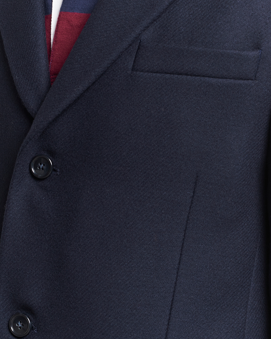 Men | Coats & Jackets | GANT | Tailored Wool Coat Night Blue
