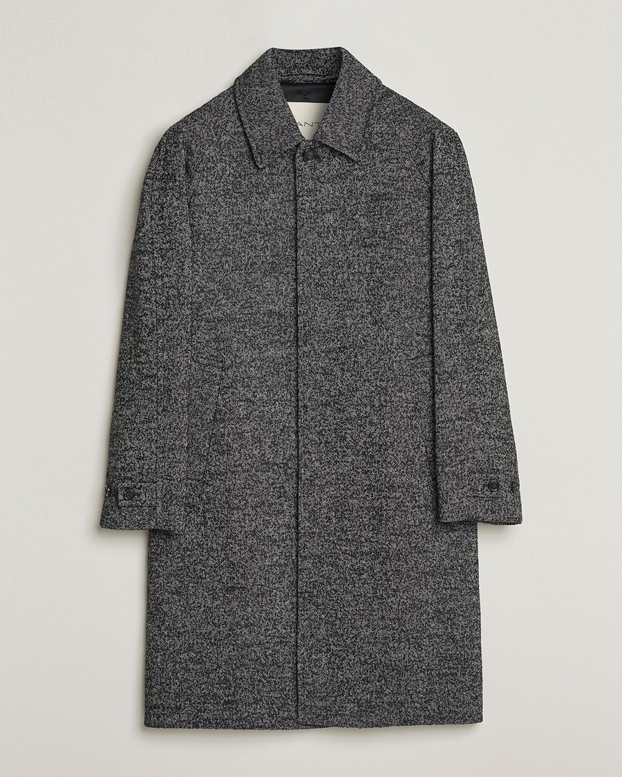 Men |  | GANT | Relaxed Fit Wool Coat Ebony Black