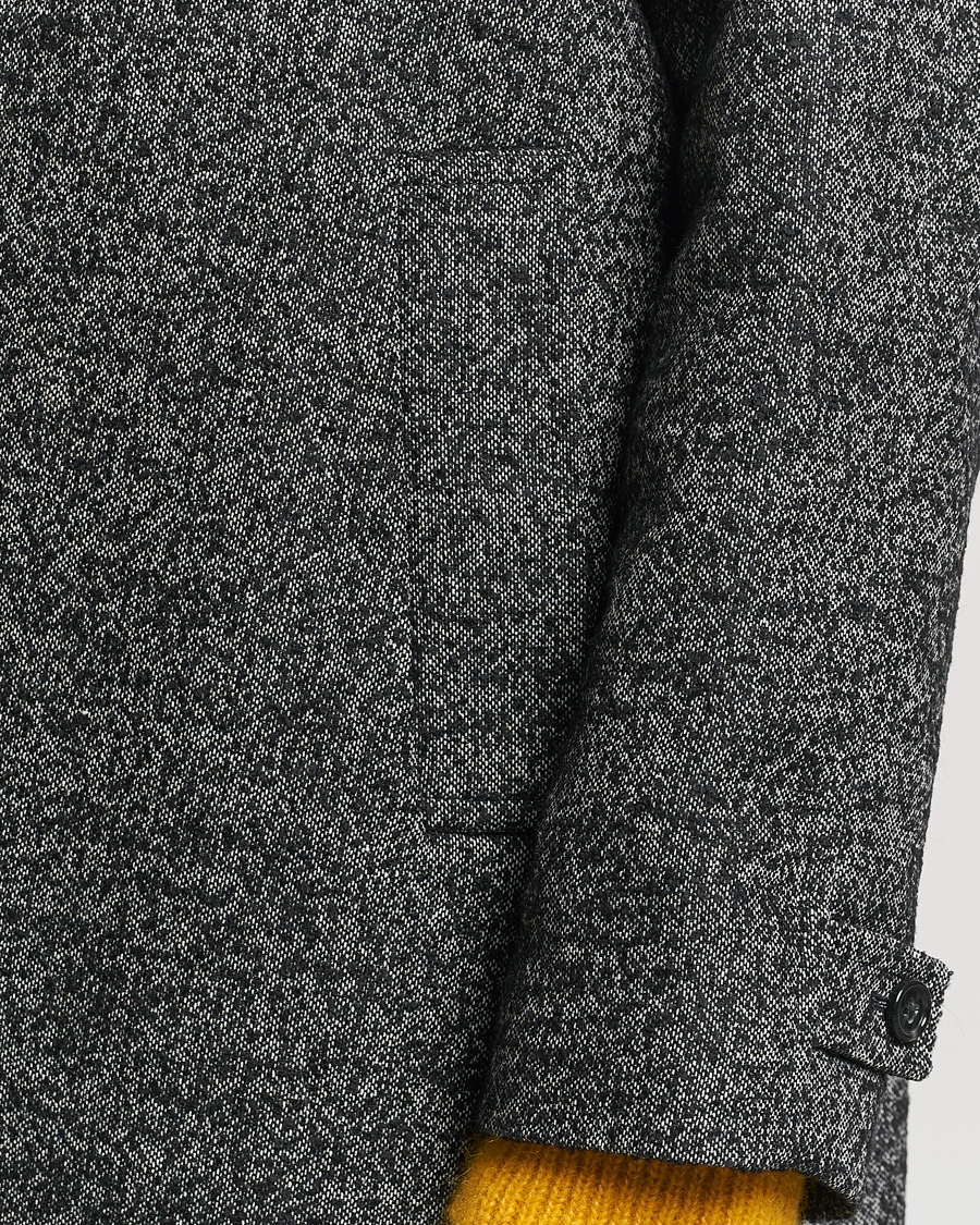 Men | Coats & Jackets | GANT | Relaxed Fit Wool Coat Ebony Black