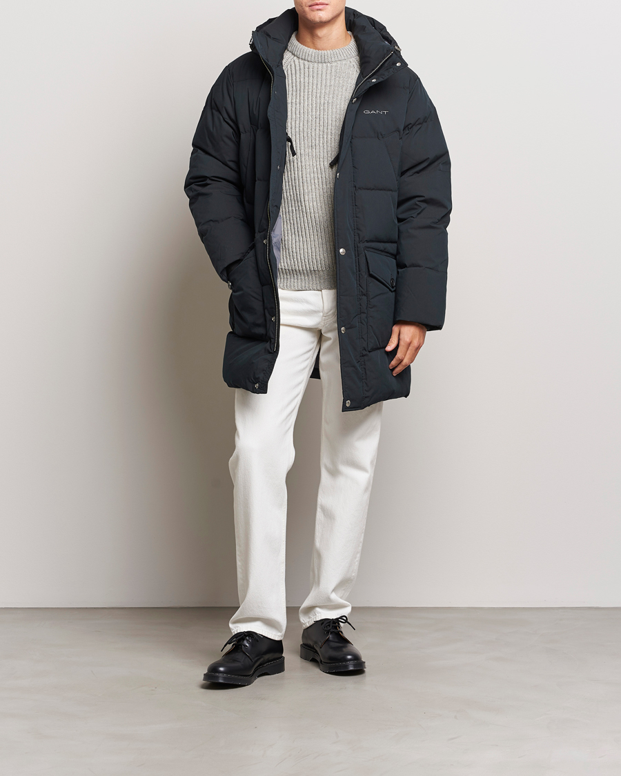 Men | Coats & Jackets | GANT | Long Alta Down Parka Black