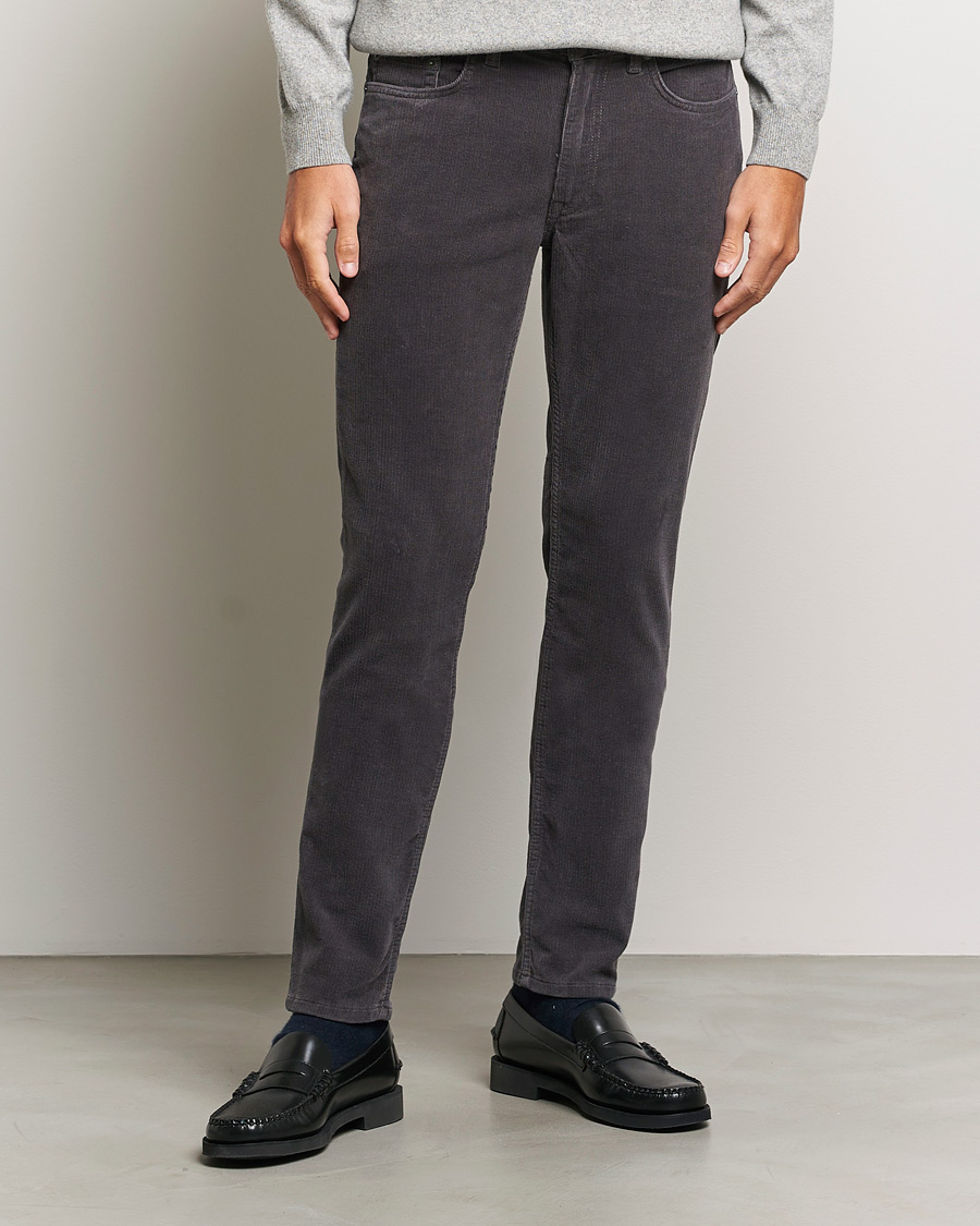 Men | Corduroy Trousers | GANT | Cord 5-Pocket Jeans Antracite
