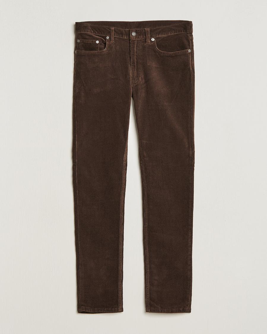Men | Trousers | Gant | Cord 5-Pocket Jeans Rich Brown