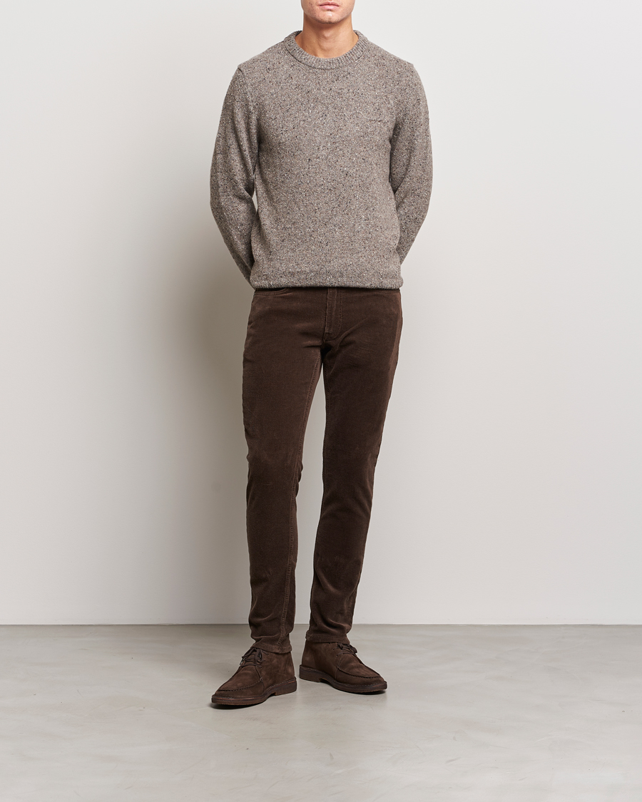 Men | Trousers | GANT | Cord 5-Pocket Jeans Rich Brown
