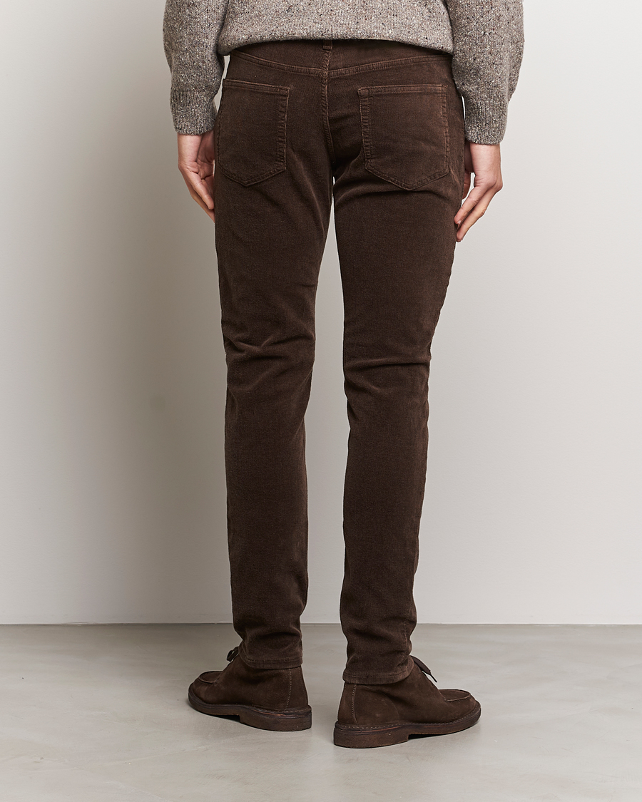 Men | Trousers | GANT | Cord 5-Pocket Jeans Rich Brown