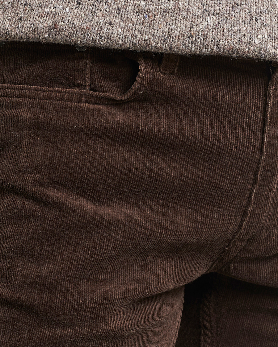 Men | Trousers | GANT | Cord 5-Pocket Jeans Rich Brown