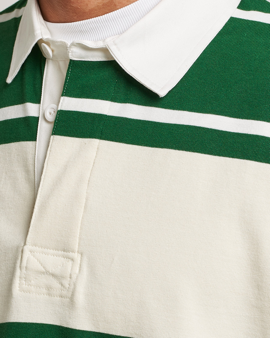 Men | Sweaters & Knitwear | GANT | Striped Heavy Rugger Strong Green