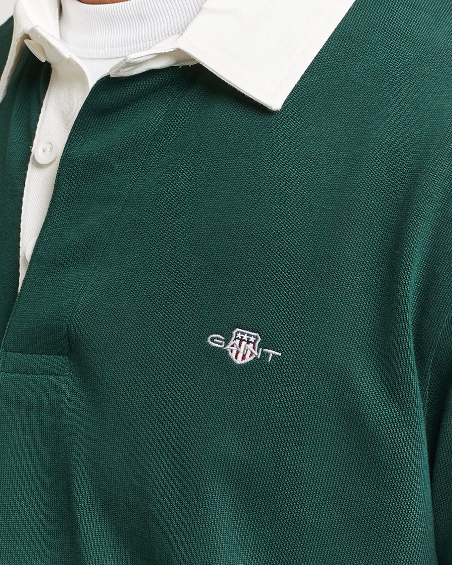 Men | Sweaters & Knitwear | GANT | Original Solid Heavy Rugger Tartan Green