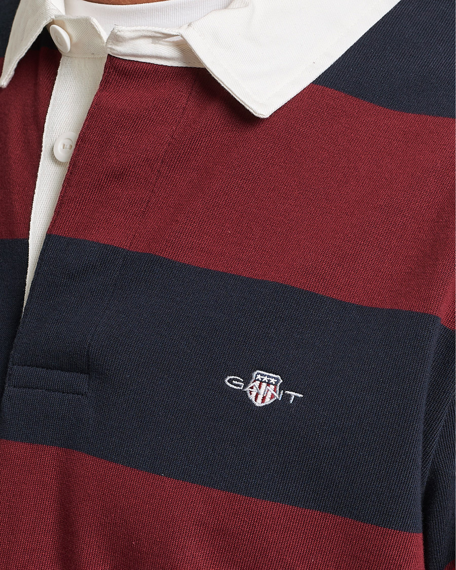 Men | Sweaters & Knitwear | GANT | Original Barstripe Heavy Rugger Plumped Red