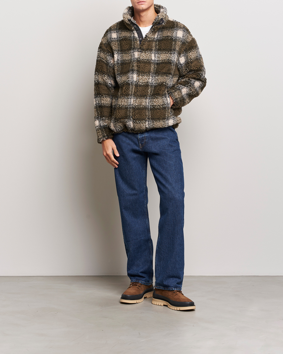 Men | Sweaters & Knitwear | GANT | Checked Shepra Fleece Full Zip Multi