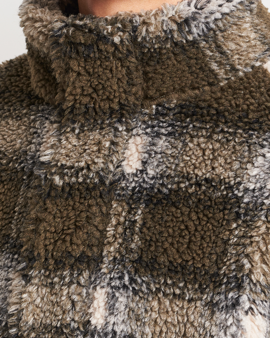 Men | Sweaters & Knitwear | GANT | Checked Shepra Fleece Full Zip Multi