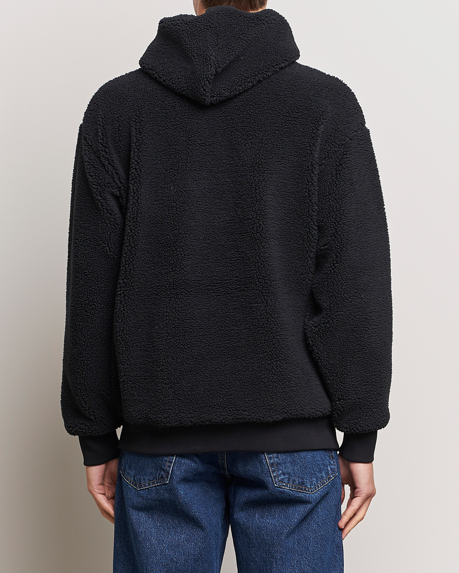 Men | Sweaters & Knitwear | GANT | Sherpa Fleece Hoodie Black