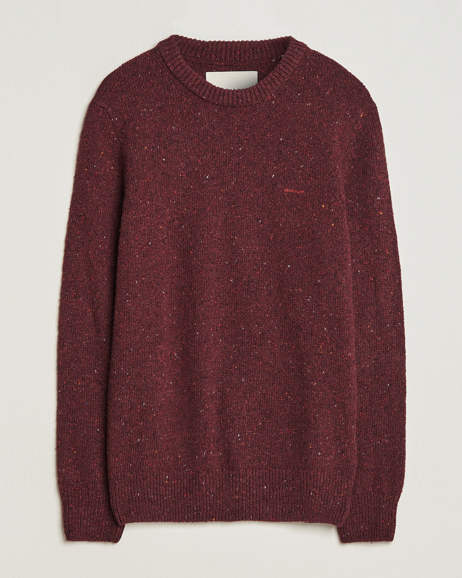 Men |  | GANT | Neps Donegal Crew Neck Sweater Plumped Red