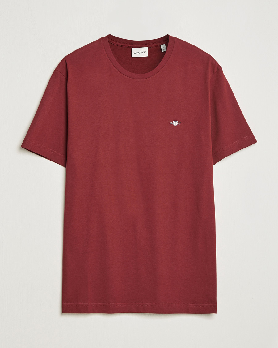 Men | T-Shirts | GANT | The Original T-shirt Plumped Red