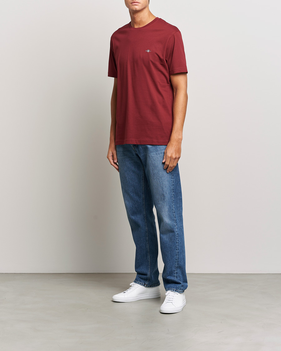 Men | T-Shirts | GANT | The Original T-shirt Plumped Red