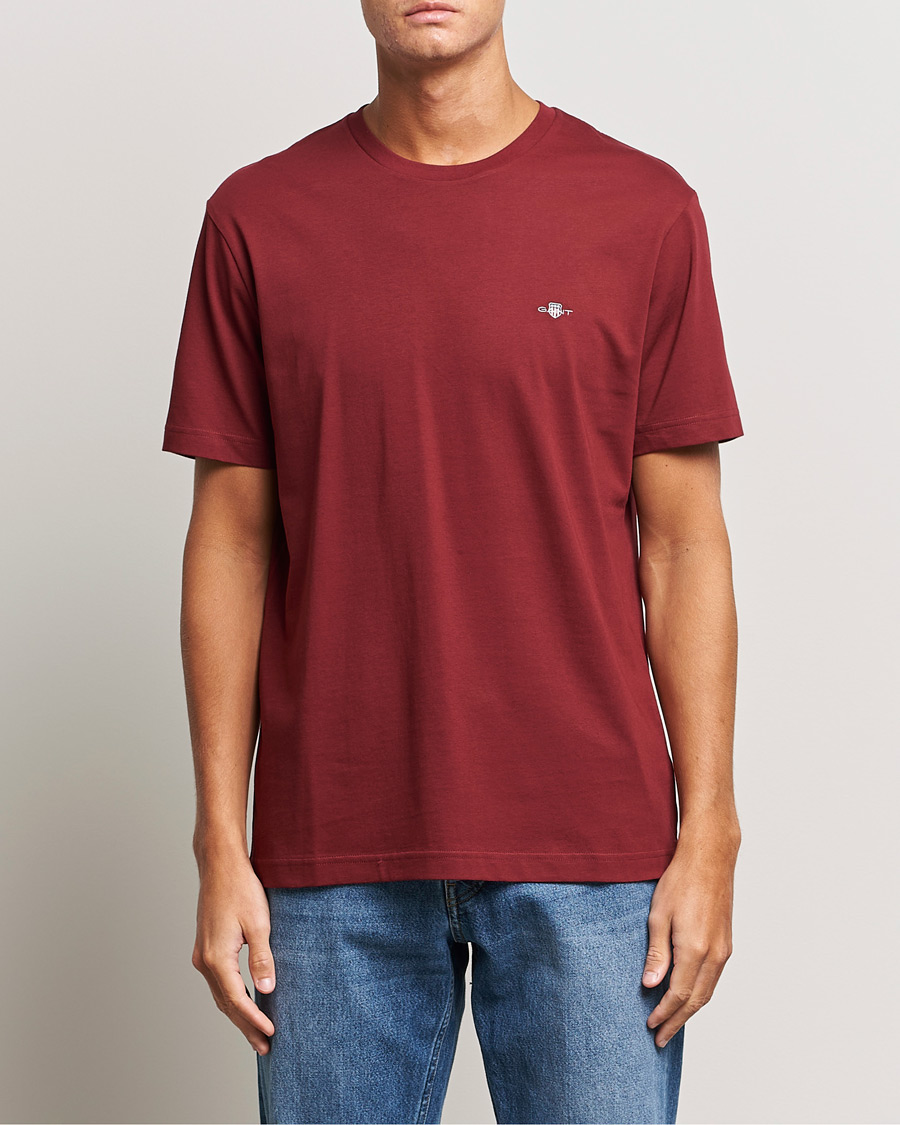 Men | T-Shirts | GANT | The Original T-shirt Plumped Red