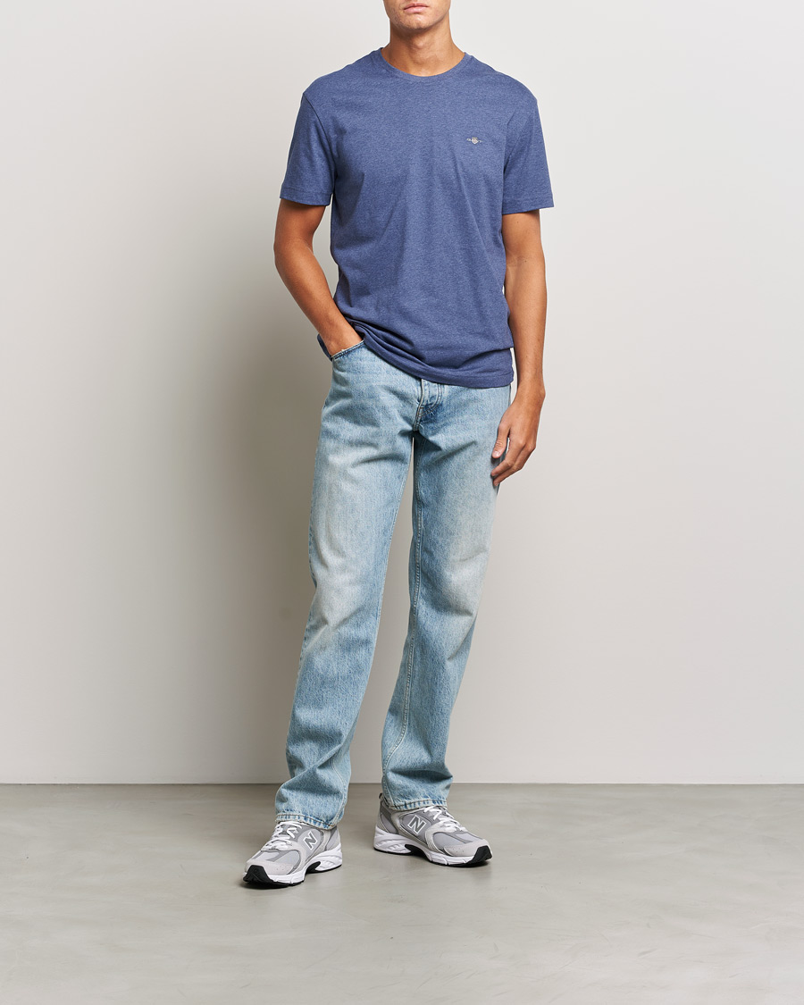 Men | T-Shirts | GANT | The Original T-Shirt Dark Jeansblue Melange