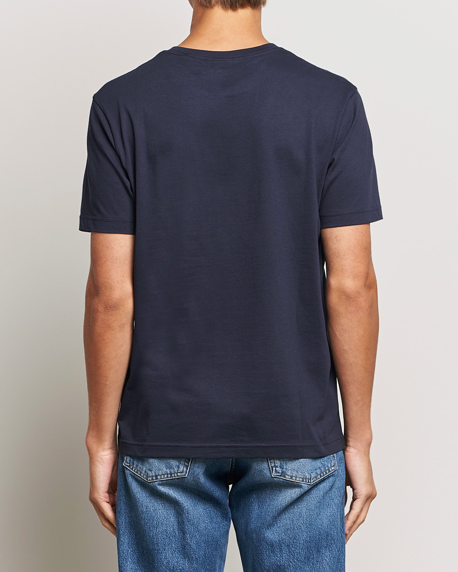 Men | T-Shirts | GANT | Archive Shield Small Logo T-Shirt Evening Blue