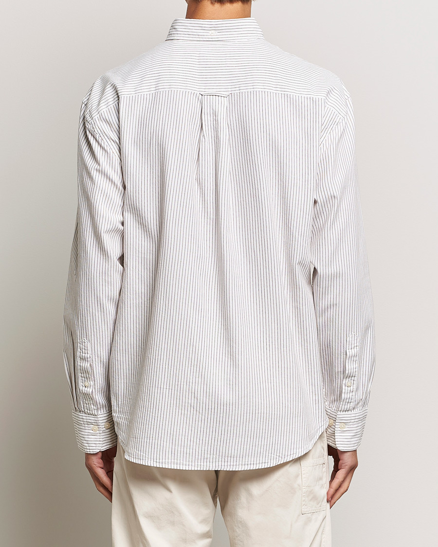 Men | Shirts | GANT | Regular Fit Archive Oxford Striped Shirt Eggshell