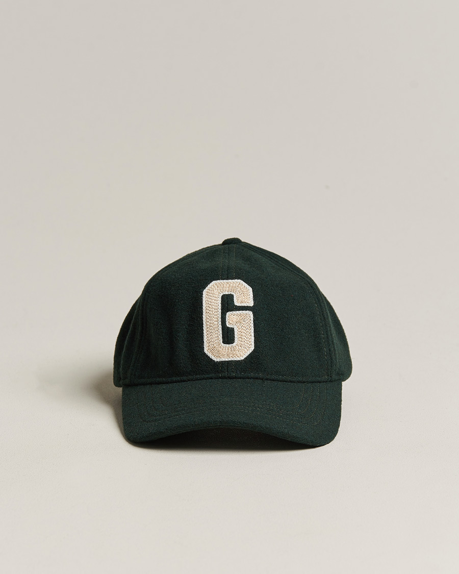 Men | Caps | GANT | Badge Wool Cap Tartan Green