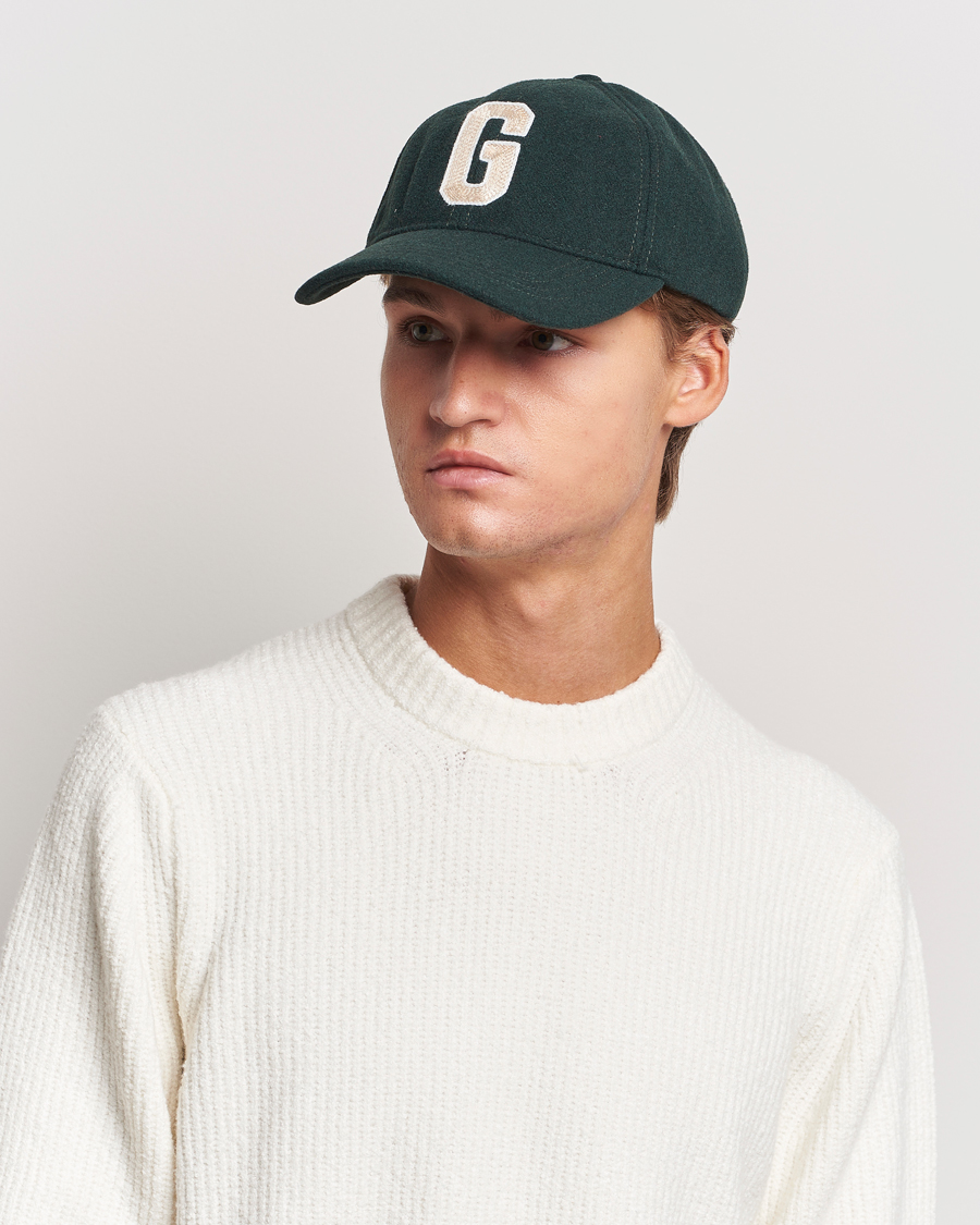 Men |  | GANT | Badge Wool Cap Tartan Green