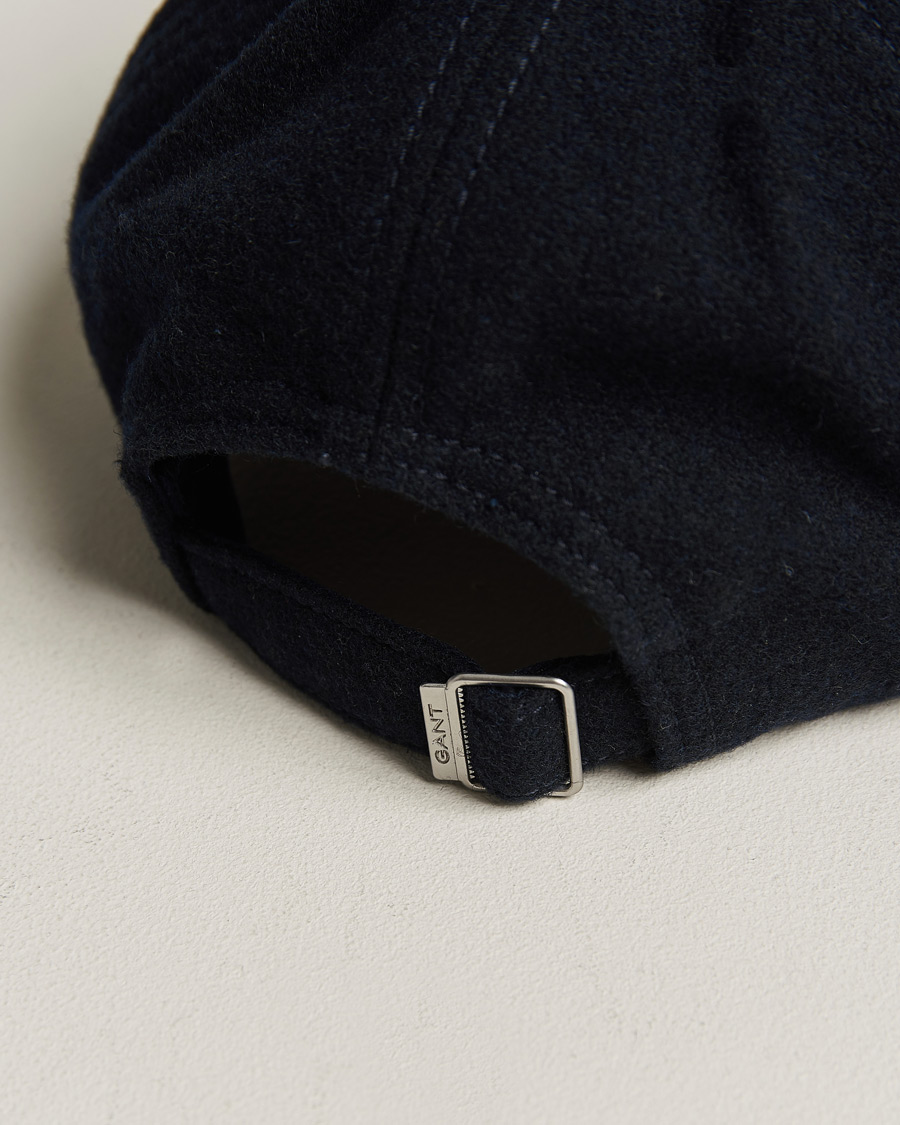 Men | GANT Badge Wool Cap Evening Blue | GANT | Badge Wool Cap Evening Blue