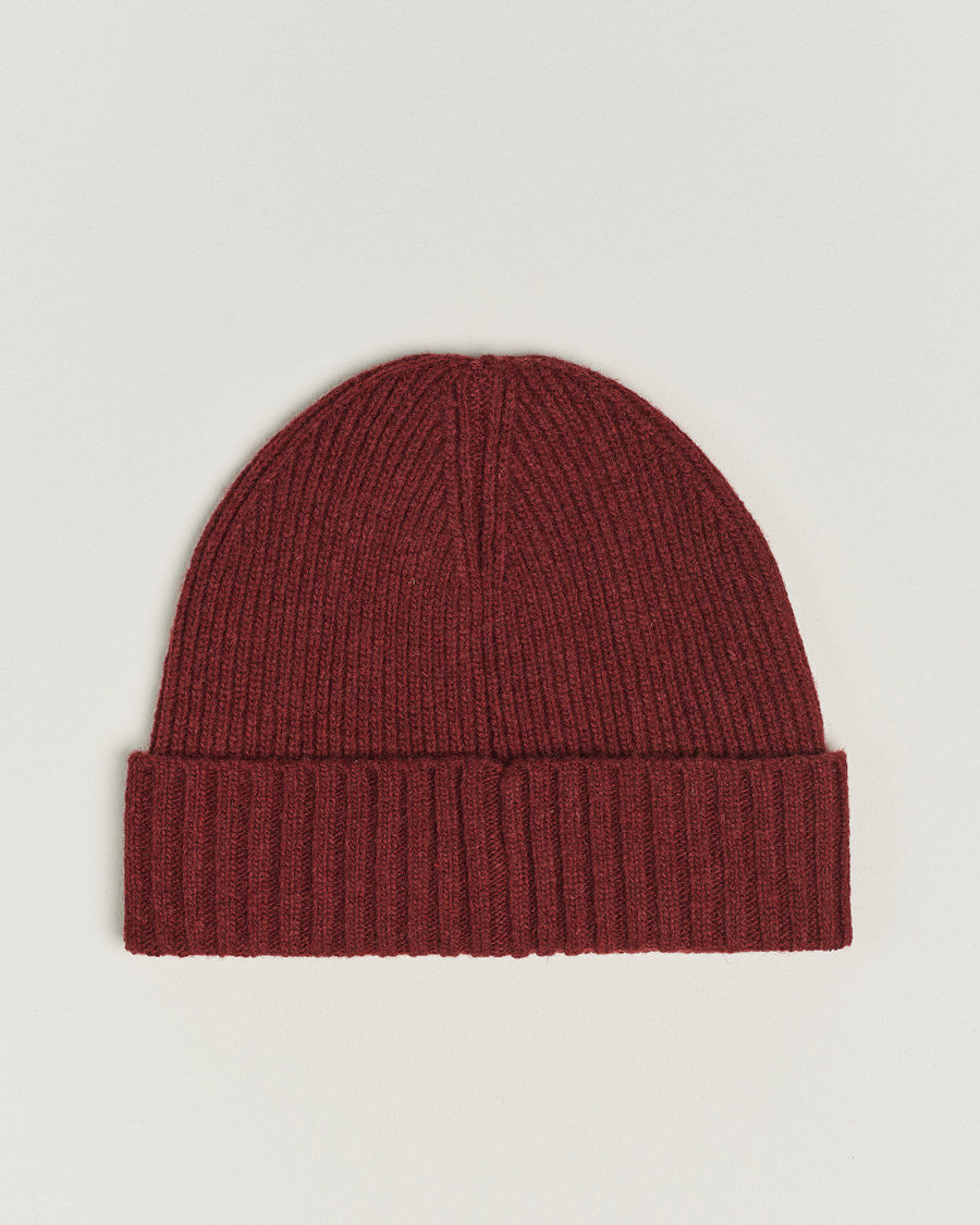 Men | GANT Wool Lined Beanie Plumped Red | GANT | Wool Lined Beanie Plumped Red