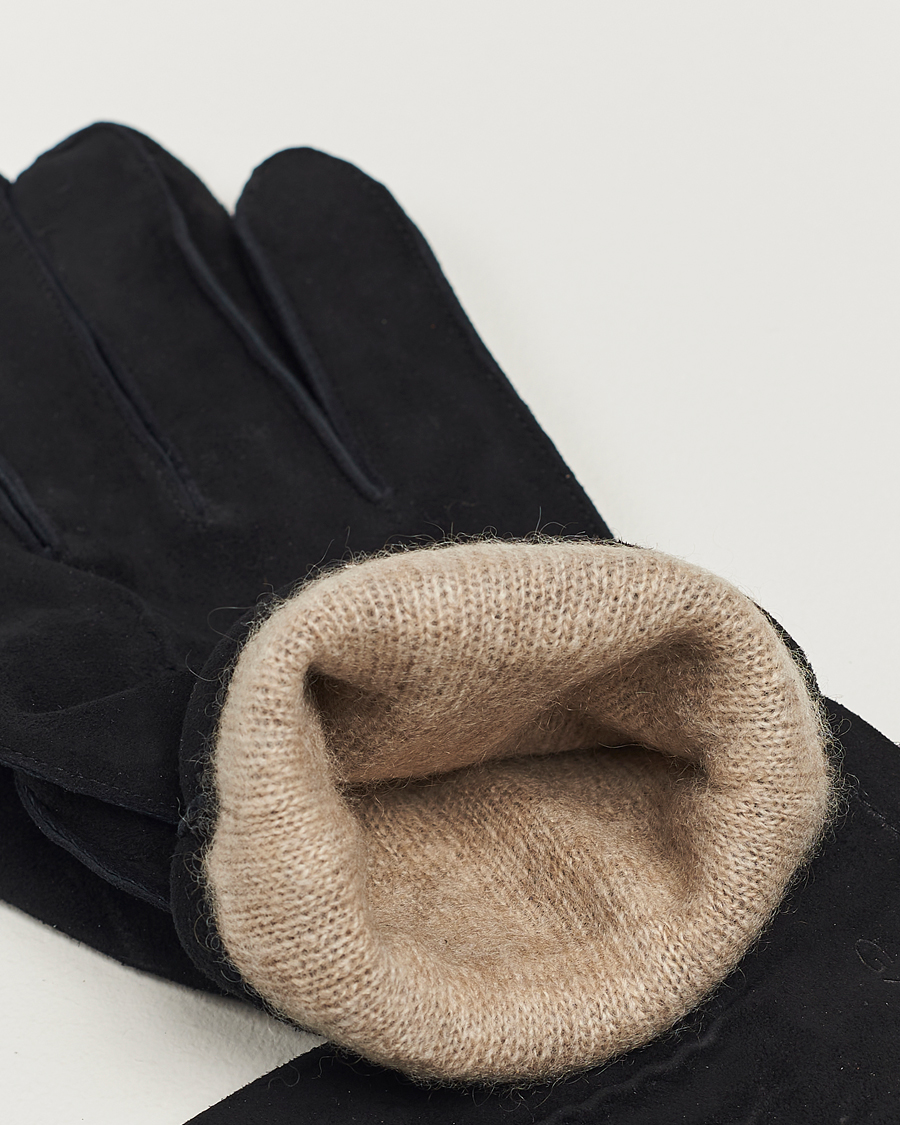 Men |  | GANT | Classic Suede Gloves Black