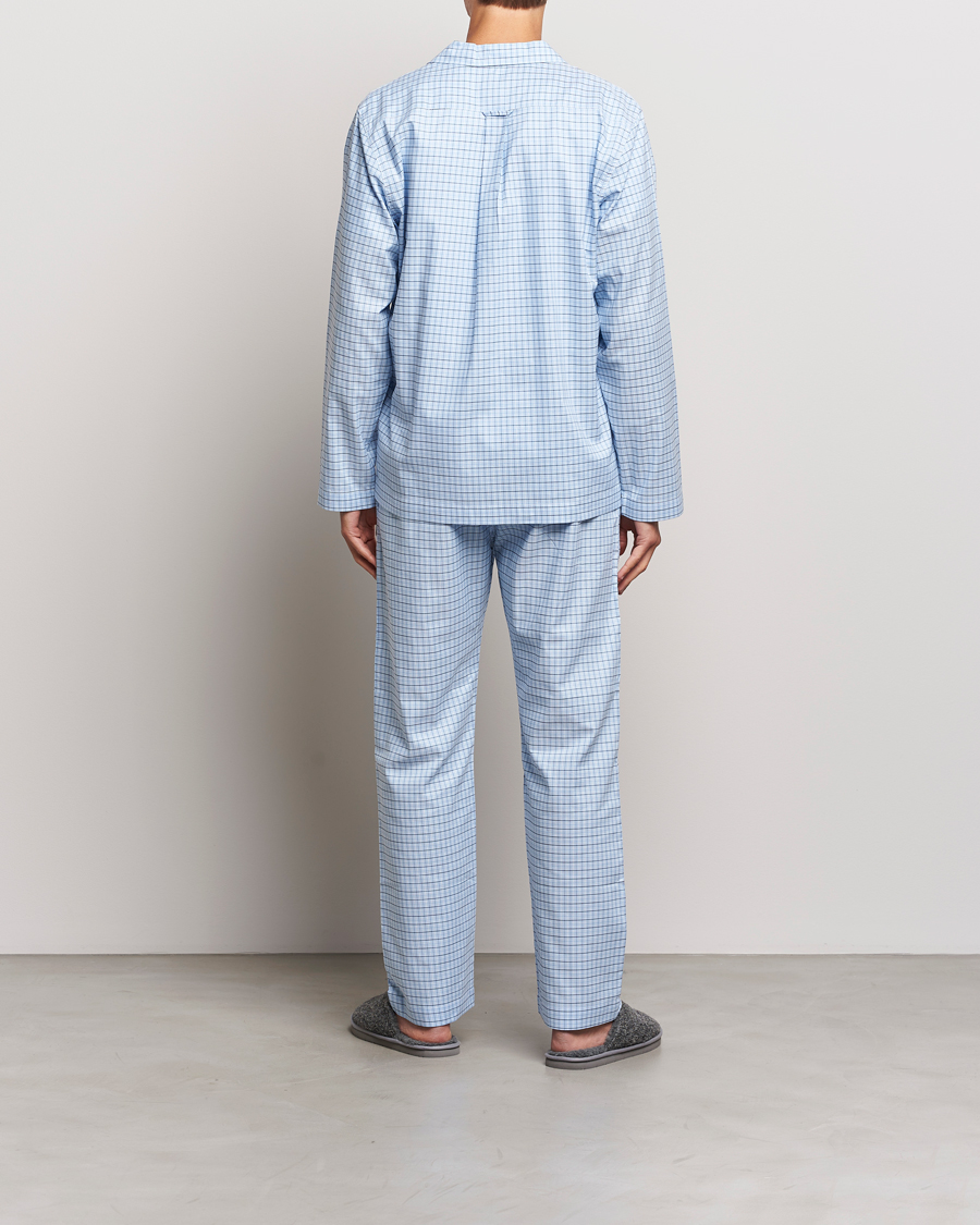 Men | Pyjamas | GANT | Checked Pyjama Set Capri Blue