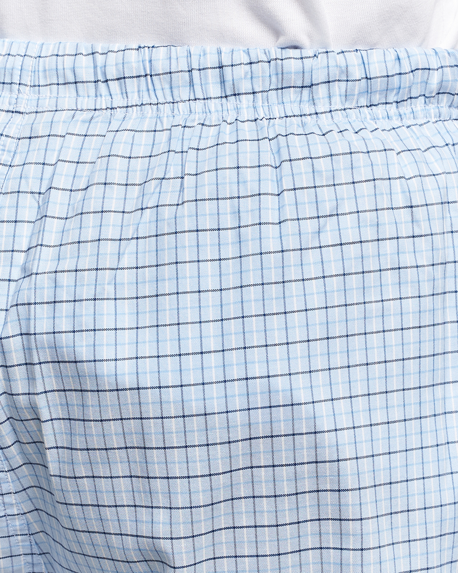 Men | Pyjamas & Robes | GANT | Checked Pyjama Set Capri Blue