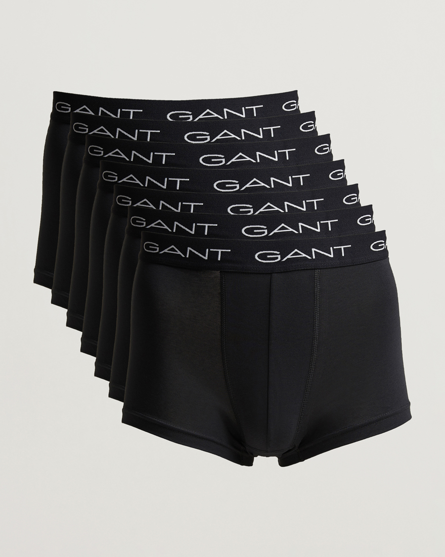 Men | Underwear & Socks | Gant | 7-Pack Trunk Black