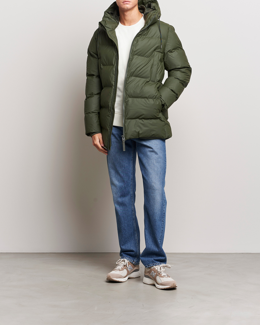 Men | Coats & Jackets | RAINS | Alta Puffer Parka Green
