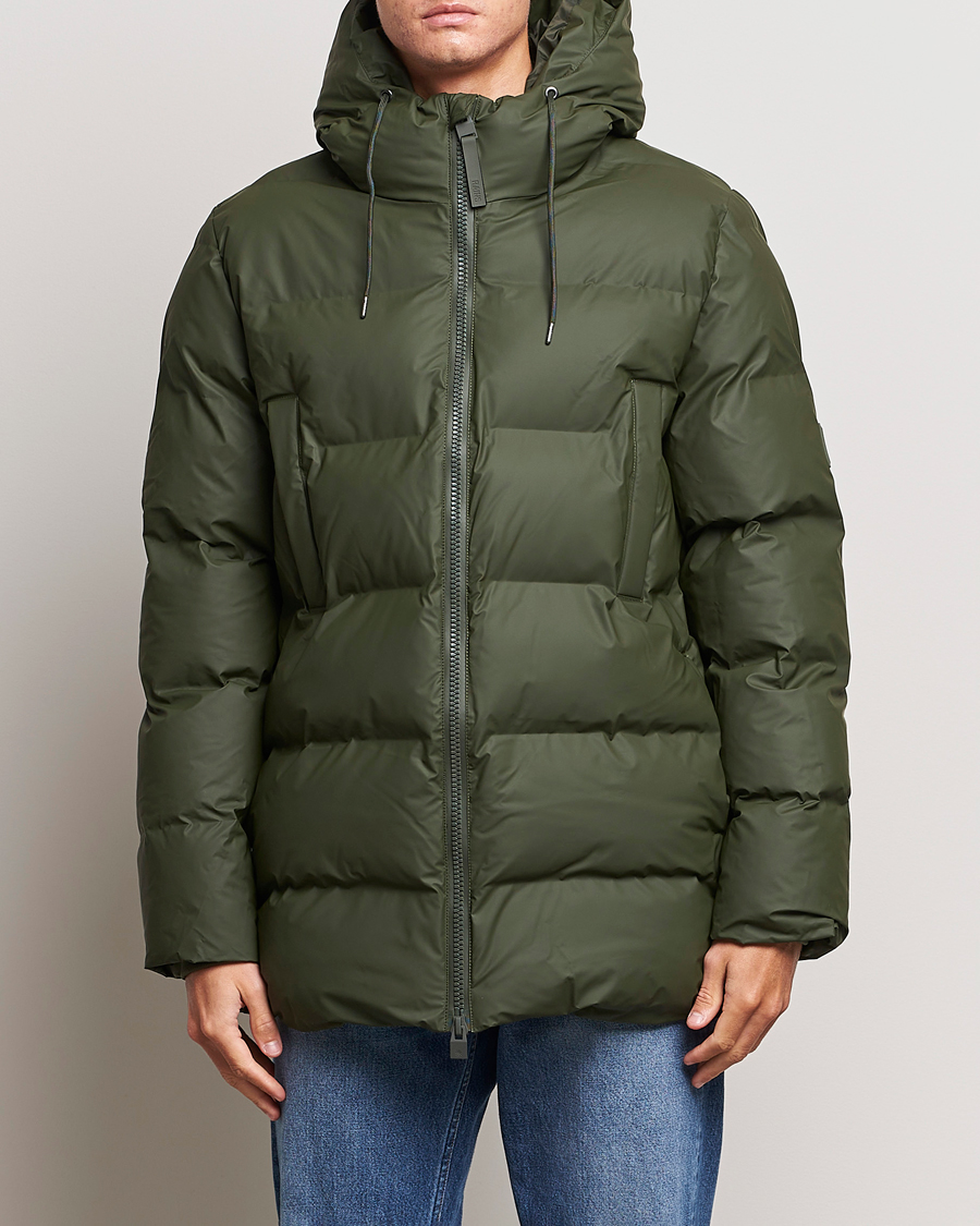 Men | Coats & Jackets | RAINS | Alta Puffer Parka Green