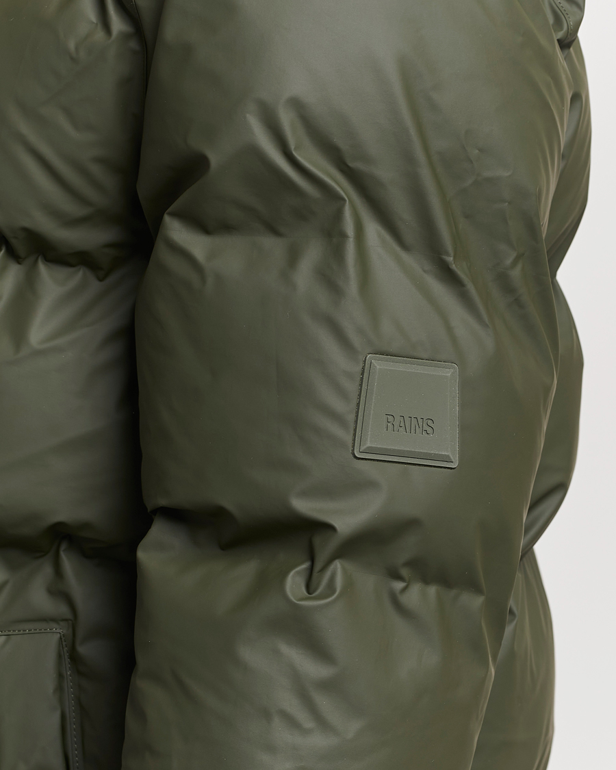 Men | Coats & Jackets | RAINS | Alta Long Puffer Jacket Green