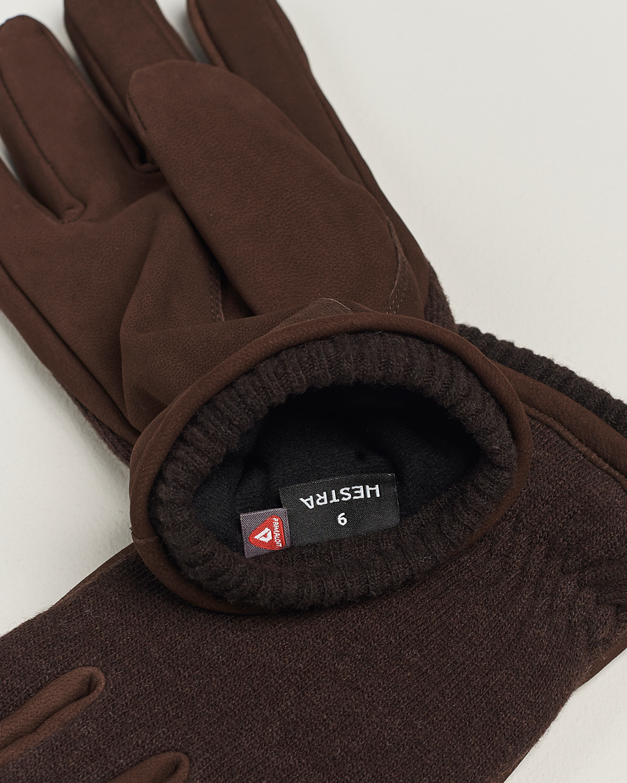 Men | Hestra | Hestra | Noah Nubuck Wool Tricot Glove Espresso